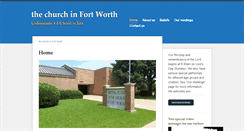 Desktop Screenshot of churchinfortworth.org