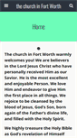 Mobile Screenshot of churchinfortworth.org