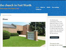 Tablet Screenshot of churchinfortworth.org
